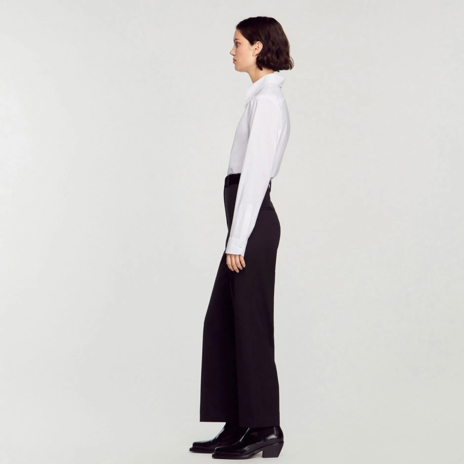 Femme SANDRO Pantalon De Costume Droit