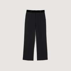 Femme SANDRO Pantalon De Costume Droit