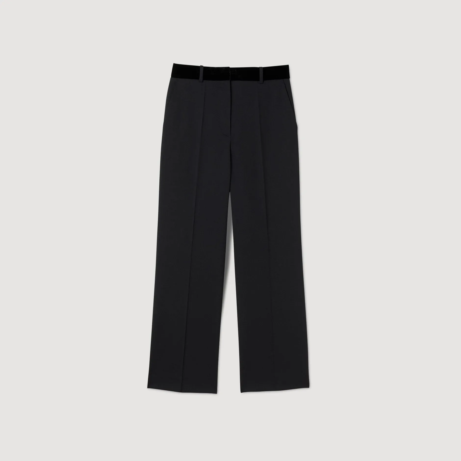 Femme SANDRO Pantalon De Costume Droit