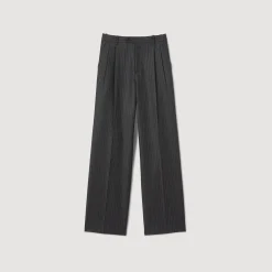 Femme SANDRO Pantalon De Costume En Laine