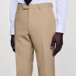 Homme SANDRO Pantalon De Costume En Laine