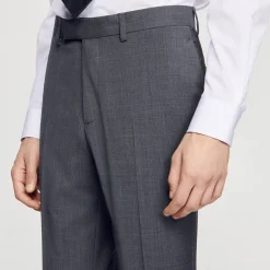 Homme SANDRO Pantalon De Costume En Laine