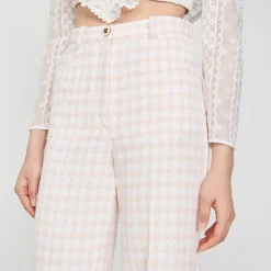 Femme SANDRO Pantalon De Costume En Tweed