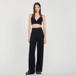 Femme SANDRO Pantalon De Costume Large
