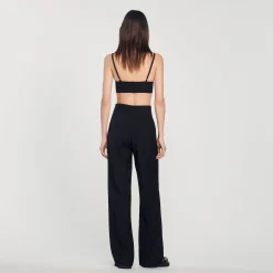 Femme SANDRO Pantalon De Costume Large