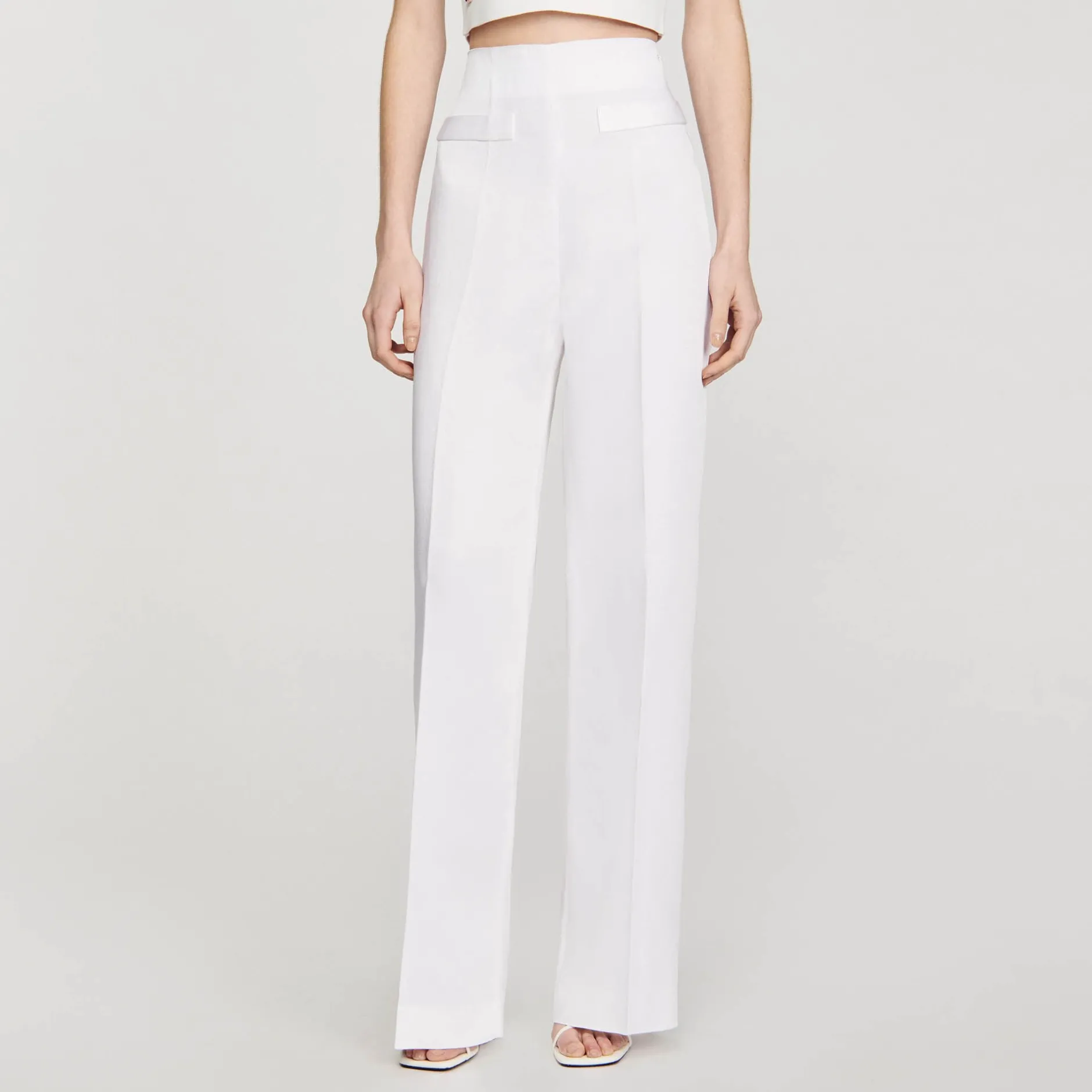 Femme SANDRO Pantalon De Costume Large
