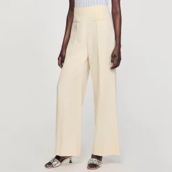 Femme SANDRO Pantalon De Costume Large à Pinces