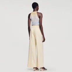 Femme SANDRO Pantalon De Costume Large à Pinces