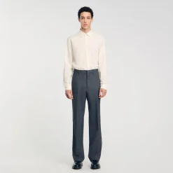 Homme SANDRO Pantalon De Costume Large