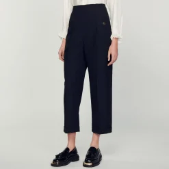 Femme SANDRO Pantalon De Costume Taille Haute