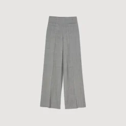 Femme SANDRO Pantalon De Costume évasé Taille Haute