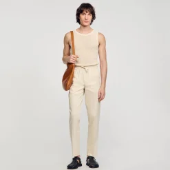 Homme SANDRO Pantalon Droit élastiqué