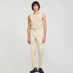 Homme SANDRO Pantalon Droit élastiqué