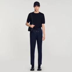Homme SANDRO Pantalon Droit élastiqué