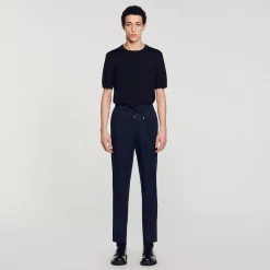 Homme SANDRO Pantalon Droit élastiqué