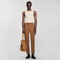 Homme SANDRO Pantalon Droit élastiqué