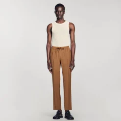 Homme SANDRO Pantalon Droit élastiqué