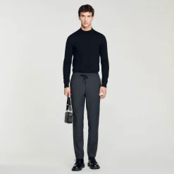 Homme SANDRO Pantalon Droit élastiqué