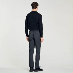 Homme SANDRO Pantalon Droit élastiqué
