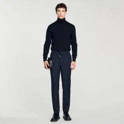 Homme SANDRO Pantalon Droit élastiqué