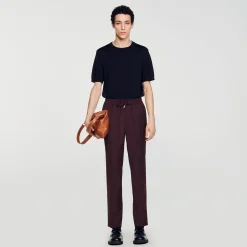 Homme SANDRO Pantalon Droit élastiqué