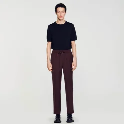 Homme SANDRO Pantalon Droit élastiqué