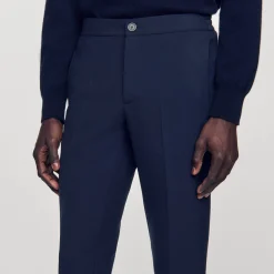Homme SANDRO Pantalon En Jersey