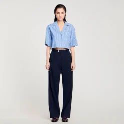 Femme SANDRO Pantalon En Laine