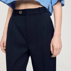 Femme SANDRO Pantalon En Laine