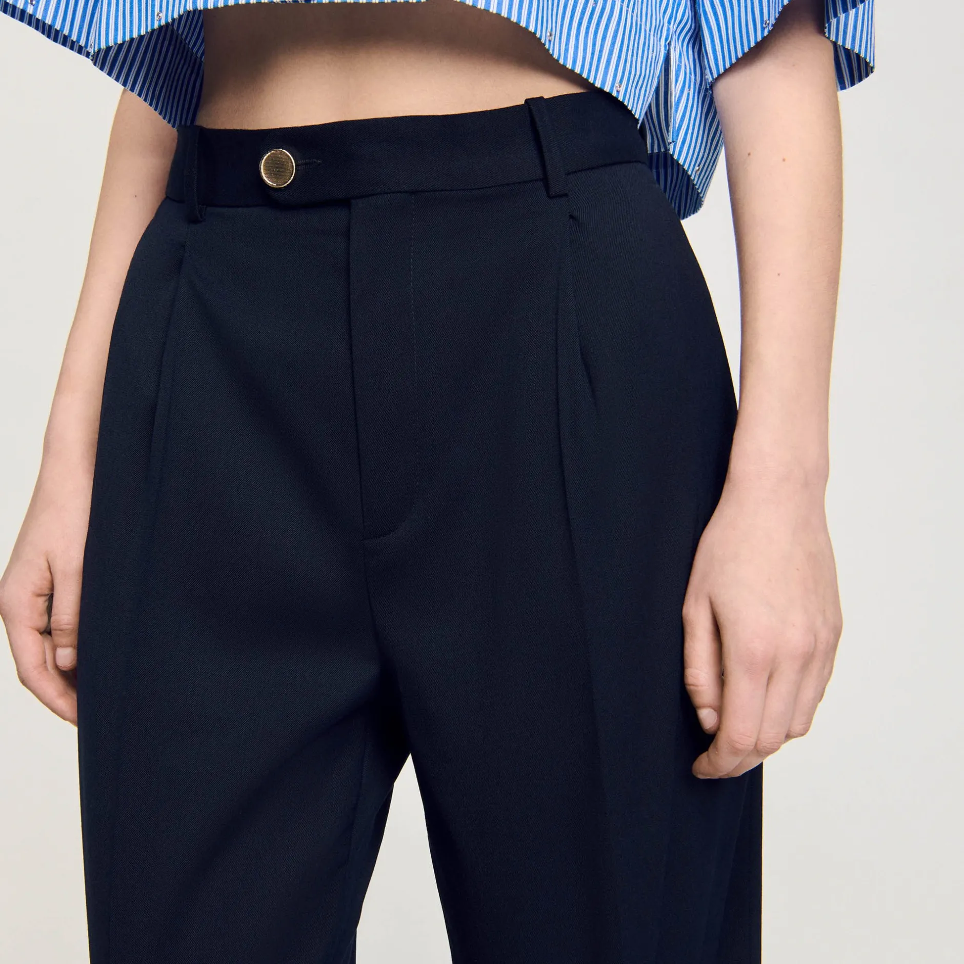 Femme SANDRO Pantalon En Laine