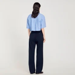Femme SANDRO Pantalon En Laine