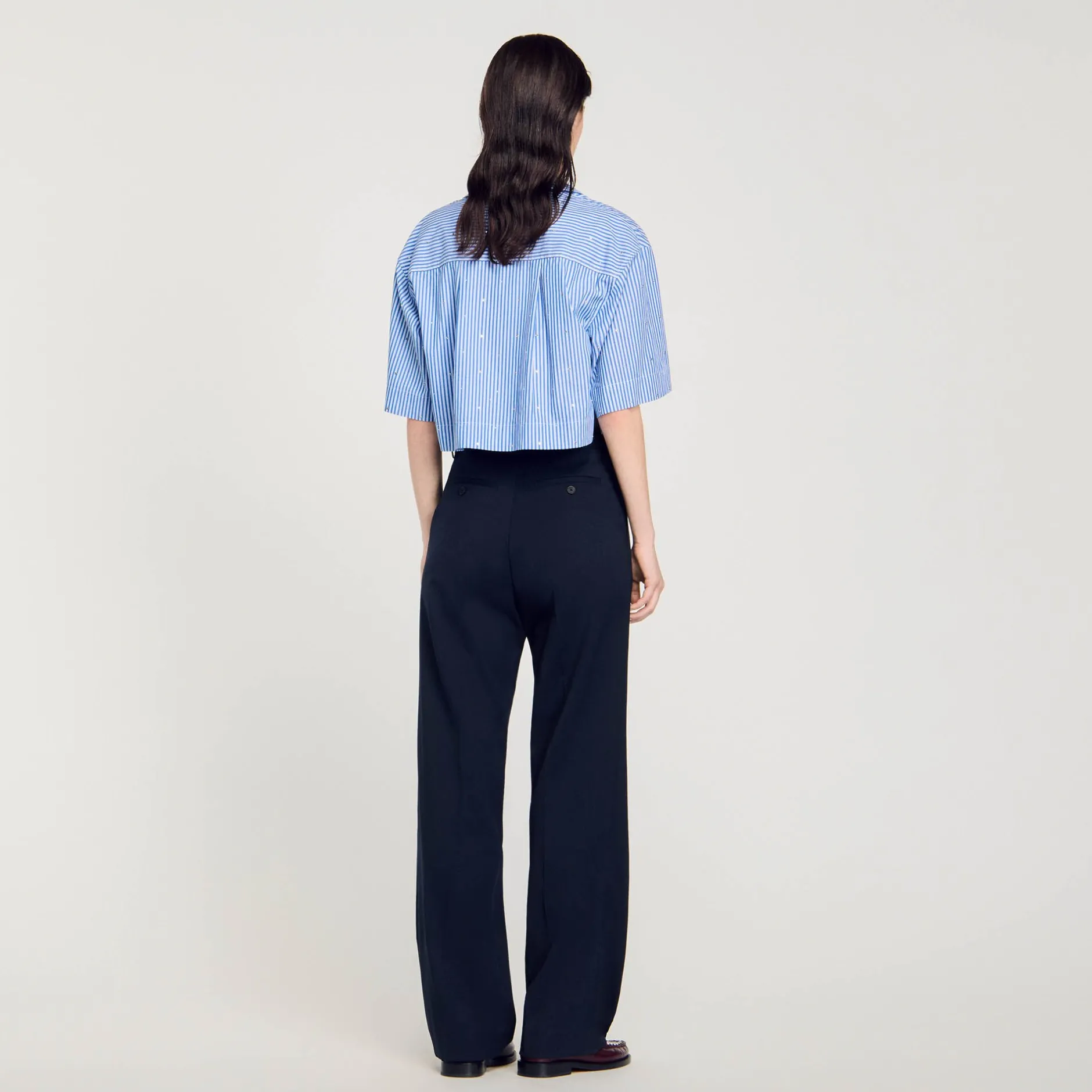 Femme SANDRO Pantalon En Laine