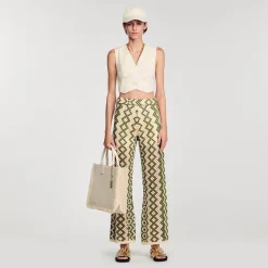 Femme SANDRO Pantalon En Maille
