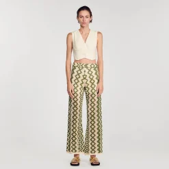 Femme SANDRO Pantalon En Maille