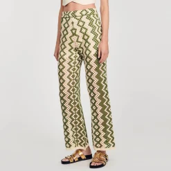 Femme SANDRO Pantalon En Maille