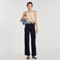 Femme SANDRO Pantalon En Maille
