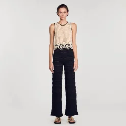Femme SANDRO Pantalon En Maille