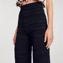 Femme SANDRO Pantalon En Maille
