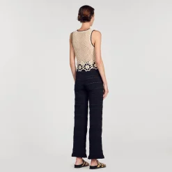 Femme SANDRO Pantalon En Maille