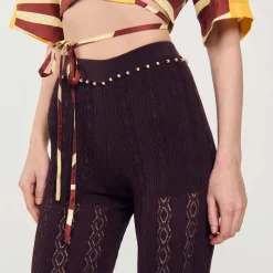 Femme SANDRO Pantalon En Maille