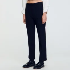 Femme SANDRO Pantalon En Matière Technique