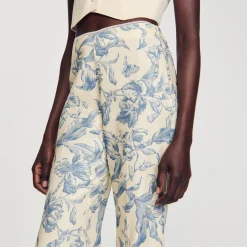 Femme SANDRO Pantalon Fluide Imprimé