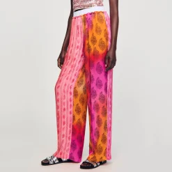 Femme SANDRO Pantalon Fluide Imprimé