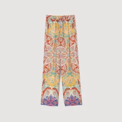 Femme SANDRO Pantalon Fluide Imprimé