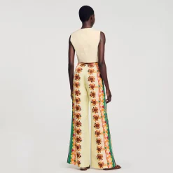 Femme SANDRO Pantalon Fluide Imprimé