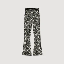Femme SANDRO Pantalon Jacquard Fleur