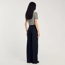Femme SANDRO Pantalon Large