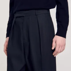 Homme SANDRO Pantalon Large à Plis