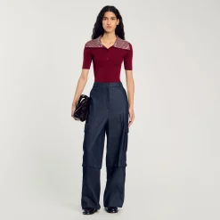 Femme SANDRO Pantalon Modulable En Jean
