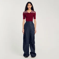 Femme SANDRO Pantalon Modulable En Jean